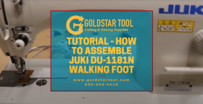 Tutorial How to Assemble Juki DU-1181N Walking Foot - Goldstartool